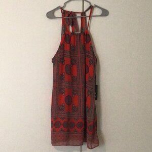 Lulu’s red floral dress NWT